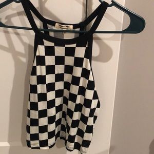 Heart and Hips checkered tank top